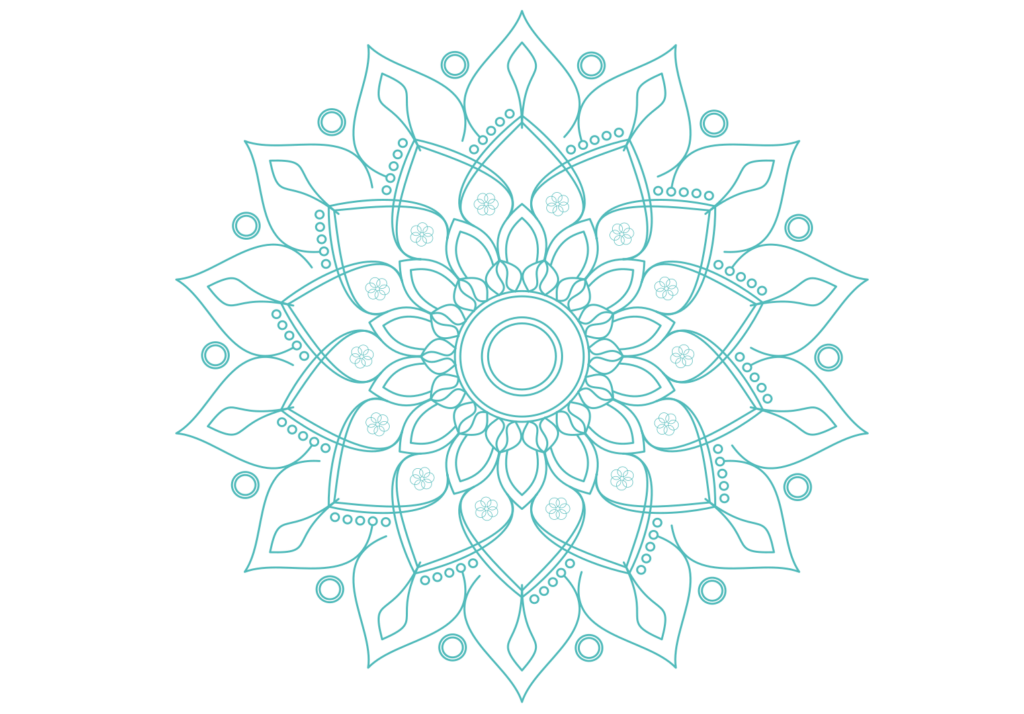 turkusowa mandala
